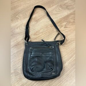 The Sak Black Pebbled Leather Crossbody Bag
